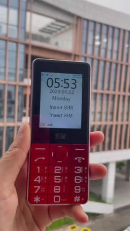2G GSM Cheap Elderly Slim Mobile Phone Blind-Friendly Key Large Battery Long Standby Dual Flashlight SOS Call Blacklist Speed