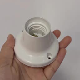 E27/E26 Lamp Socket, White Ceiling Light Bulb, Fixed Socket, Bulb Holder, Ceiling Fan Socket