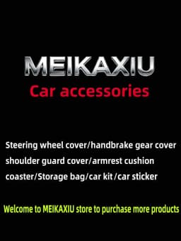 3D Diving Material Foam Steering Wheel Cover Fabric Rimless Design for 14.5-15 Inch Cars