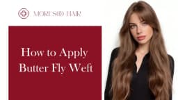 Moresoo Butterfly Weft Hair Extensions Pu Hole Weft Double Sided Genius Weft Bundles Hand Tied Weft Invisible Weave For Women
