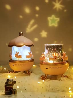 Night Light Projector Kids Nursery Children Room Space Rotation USB Rechargeable Led Night Lamp 12 Films Birthday Christmas Gift