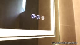 Wall Mounted LED Backlit Vanity Mirror,Illuminate Bathroom Makeup Mirror with Adjustable 3 Lights And Fogless Demister Pad