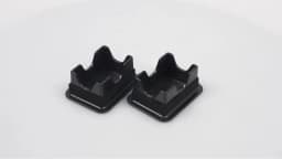 2Piece Stake Pocket Covers Rear Truck Pickup Bed Rail Stake Pocket Plugs Hole Caps For Dodge Ram 1500 2500 2019-2021 Black
