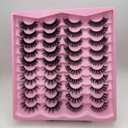20 pairs Dramatic Volume 3D Faux False Eyelashes for Natural Looking Eyelash Extensions and Makeup
