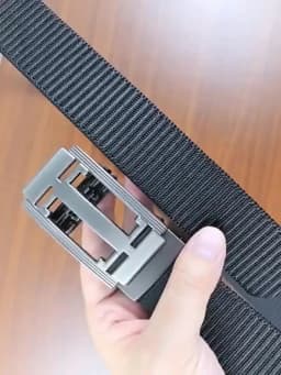Unisex Tactical Belt 4 mm Thick 3.5 cm Wide Casual Canvas Belt Outdoor Alloy Automatic Buckle Belt