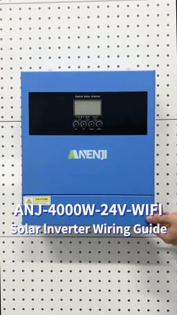 Hybrid Solar Inverter 4.2KW 24V On Grid Off Grid 230Vac MPPT Pure Sine Wave Inverter 100A Solar Charger PV 60-500VDC with WIFI