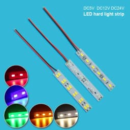 DC5V 12V/24V LED Light Strip 10cm 12LEDs 6LEDs Hard Rigid Tube Bar Lamp IP30 5730-led Bead Lights Strips For DIY