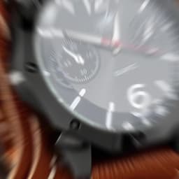 Men's Punk Rock Style Large Dial Quartz Watch Vintage Multi Layer Hand Stitched Cowhide Strap