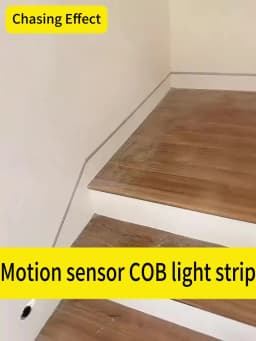 Sensor Stair Lights, Motion Activated Light Strip with Dimmer 5V Flex Ribbon Chasing Flowing Led Strip Lights Flexible Ribbon