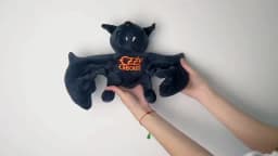 New 25cm Funny Ozzy Osbourne Bat Plush Toy Game Animation Surrounding High-Quality Children Birthday Gift All Saints' Day Gift