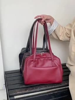 Korean Style Large Capacity Single Shoulder Women's Bag Versatile Vintage Underarm Bag Autumn 2025 New Arrival Tote Bag