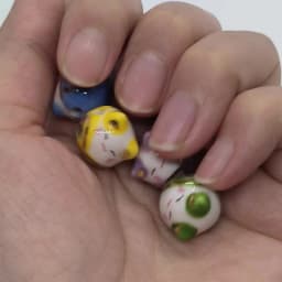 15mm 6pcs Tie Lucky Cat Shape Ceramic Beads For DIY Bracelet Keychain Necklace Gifts Accessories Bead