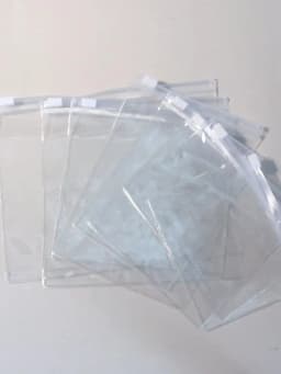 10pcs PVC Transparent Zip Lock Bags Thick Plastic Clear Ziplock Earrings Packaging Storage Bags Jewelry Packaging Bags