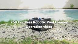 2025 Upgraded Y50 Auto Swimming Pool Cleaner Powerful Cordless Robotic Cleaner with 4 Motors Self-Parking for Above Ground Pools