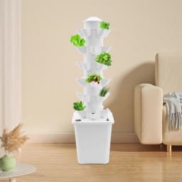6-Tier Hydroponic Growing System 30 Plant Garden Hydroponics Vertical Growing Kit Soilless Cultivation for Fresh Vegetables