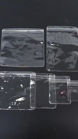 20pcs/lot Transparent PVC Self Sealing Plastic Bags Clear Zip Lock Pouches Jewelry Earrings Pendant Packaging Storage Bags