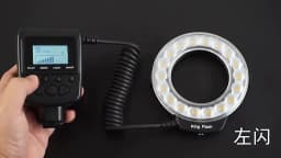 RF-550D 48 Macro LED Ring Flash Light With 8 Adapter Ring For Nikon Canon Pentax Olympus Panasonic DSLR Camera aro de luz Kits