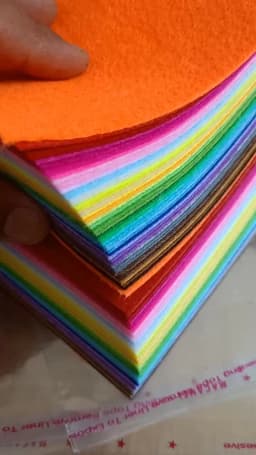10*10/20*20/15*15*/20*30 40Sheets New Felt Cloth Non-woven Fabric Sewing Patchwork Needlework Material For DIY Dolls Crafts Toys