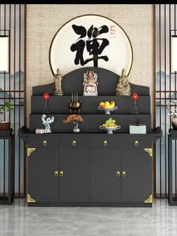New Chinese Style Altar Incense Burner Table Buddha Shrine Household Middle Hall Prayer Altar Table Three-Layer Incense Fire