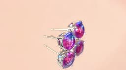 CWWZircons 925 Sterling Silver Delicate Rainbow Mystical CZ Crystal Round Stud Earrings for Women Daily Party Fine Jewelry SE050