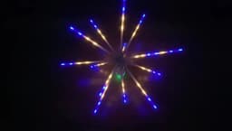 Christmas Garland LED Fairy String Lights Remote 8 Modes Hanging Exploding Star Firework Lights for Garden Party Wedding Decor