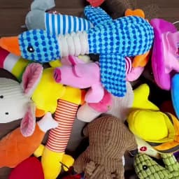 Pet Toys Plush Squeaky Toy Bite-Resistant Clean Dog Chew Puppy Training Toy Soft Banana Bone Vegetable Fruit Pet Supplies DC05
