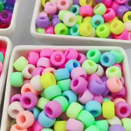 1000pcs 6x9mm Multi-Colored Large Hole Pony Beads DIY Jewelry Making Supplies For Kids Crafts Keychains Friendship Bracelet Bead