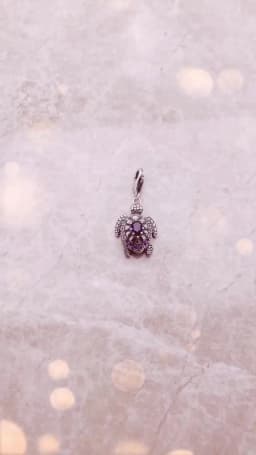 Charm Pendant Turtle With Blue Stones For Men Women Winter Real 925 Sterling Silver Special Lucky Gifts