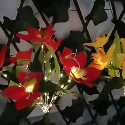 1pc 7-head Solar Artificial Orchid Flower Lawn Lights for Patio Yard Garden Wedding Christmas Decoration LED Solar Ground Lights