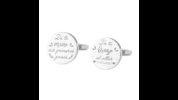 Personalized Custom Mens Shirt Cufflinks For Father Wedding Gift Customized Cuff Buttons Male Jewelry Sliver Suit Cufflink