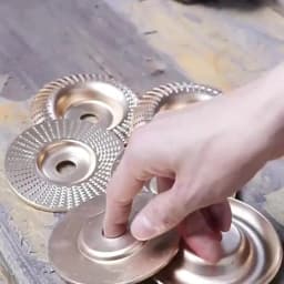 1pc 4 Inch Wood Grinder Wheel Disc, Wood Shaping Wheel, Grinding Wheel Carving Abrasive Disc For Woodworking Sanding Carving Sha