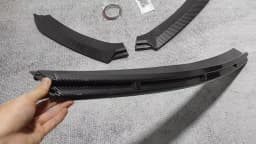 Gloss Black Front Bumper Lip Spoiler For Seat Leon MK3 MK3.5 2012-2019 ABS Spoiler Lip Diffuser Cover Tuning Custom Accessories