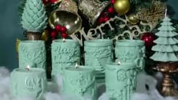 Christmas Tree Snowflake Candle Silicone Mold DIY Aromatherapy Soap Ornament Craft Plaster Resin Mold Gifts Home Xmas Decoration