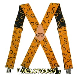 Mens Suspenders 2" Wide Adjustable and Elastic Braces X Shape with Very Strong Clips - Heavy Duty tape measure suspenders formen