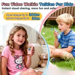 2pc Kids HD-Video Walkie Talkies 2 Styles Intercom USB Charging Indoor Outdoor Child's Toys Birthday Gifts for Boys Girls Age 3+