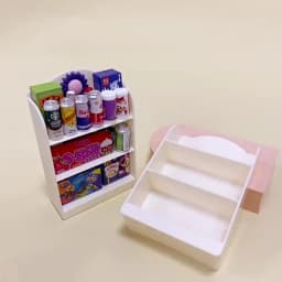 1:12 Dollhouse Miniature Supermarket Shelf Display Stand Storage Rack Scene Decor Toy Doll House Accessories