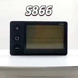 UART2 24V 36V 48V S866 Electric Bike LCD Display Meter E Scooter LCD Panel With USB UART For Mountain Electric Bike Parts (5PIN)