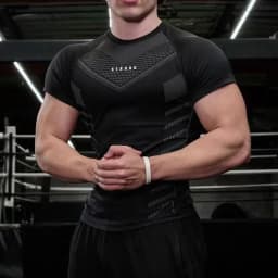 Men's Compression T Shirts Quick Dry Short Sleeve Gym Workout Tee Summer Skinny Fitness Running Sports Athletic Tops For Men