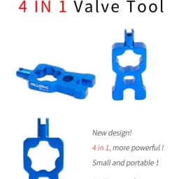 RISK 4 in 1 Bike Valve Core Wrench With 2 Presta Valve Caps Set Road Bicycle Valve Installation Removal Portable Repair Tool