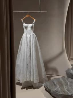 Rebecca Customized Elegant Spaghetti Strap A-Line Wedding Dress White Lace Vestido De Novia Floor-Length Vestido De Novia Boda