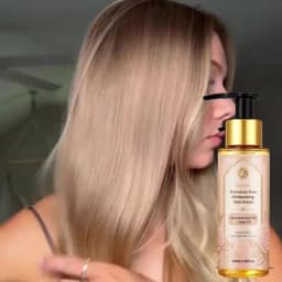 (No Need to Rinse) Rozino Bulgarian Damascus Rose Hair Care Essence, with a Clear, Watery Texture That Is Lightweight and Easy to Absorb, Instantly Moisturizes and Softens Hair, Instantly Smooths Frizz and Eliminates Tangles, Long-Lasting Moisture Retention, Reduces Static Electricity, with a Delicate Rose Fragrance That Lingers, Suitable for All Hair Types, Portable for On-The-Go Care, Ideal for Personal Use and as a Gift.