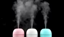220ml USB Humidifier Atomizer Aroma Oil Diffuser Mute Air Humidifier with Night Lamp for Car Bedroom Cool Mist Sprayer