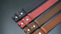 Retro 3.8cm Width Top Layer Cowhide Belt Without Buckle Comfortable Durable High-quality No Buckle Belt For Men Daily Use