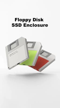 Hagibis 2230 M.2 NVMe SSD Enclosure USB 3.2 Gen 2 to PCI-E M.2 SSD Case 2242 External SSD Floppy Disk for iPhone 17 Pro Laptops
