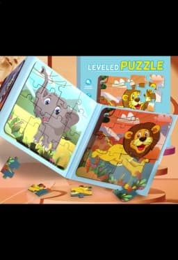 Magnetic Jigsaw Puzzle Educational Learning Puzzles Toys Car Activities Toy Jigsaw Puzzles Toy Portable Game Preschool Learning
