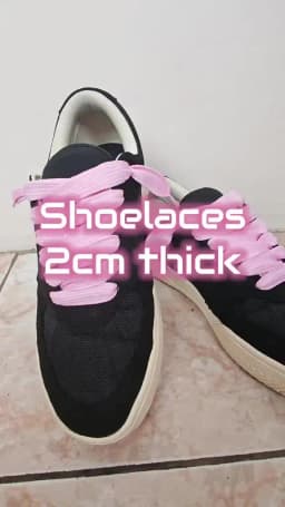 2CM Fat Shoe Laces for Campus Sneakers Thick Wide Shoelaces Replacement Laces Solid Color Flat Shoelace Sturdy Not Easy to Break