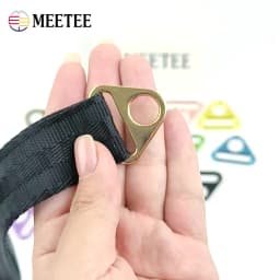 5/10Pcs Deepeel 25mm Metal Triangle Ring Buckle Bag Strap Adjust Buckles Webbing Backpack Belt Clasp Hook DIY Bags Accessories