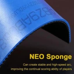 Original DHS New Hurricane 3 National Table Tennis Rubber Orange Sponge Blue Sponge Professional Table Tennis Racquet Rubber