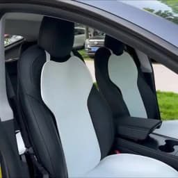 Car Ice Silk Seat Cushion Cover For Tesla Model 3 / Y Juniper 2019-2026 Breathable Comfortable Seat Pad Car Interior Accessories