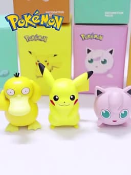 Pokemon Anime Action Figures Pikachu Toys Model Charmander Psyduck Squirtle Jigglypuff Bulbasaur Kawaii Collect Dolls Gift